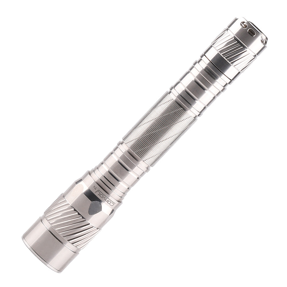 Convoy T4 glossy titanium AA 14500 flashlight