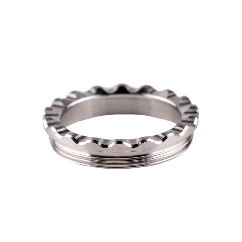 Silver jagged stainless steel bezel for S21E S21B