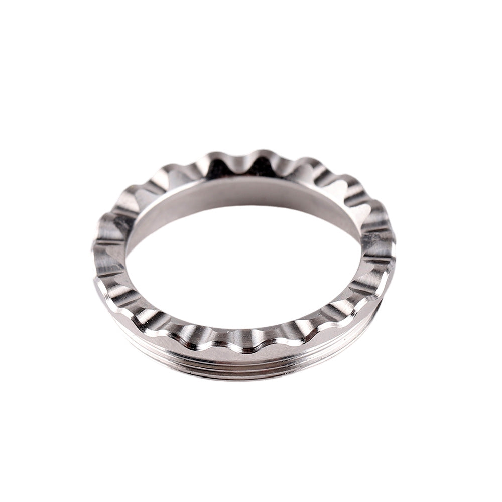 Silver jagged stainless steel bezel for S21E S21B