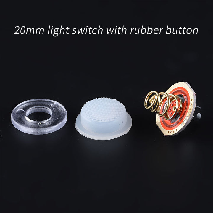 20mm light switch, rubber button