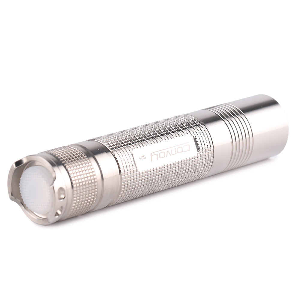 Convoy S2  glossy titanium alloy 18650 flashlight