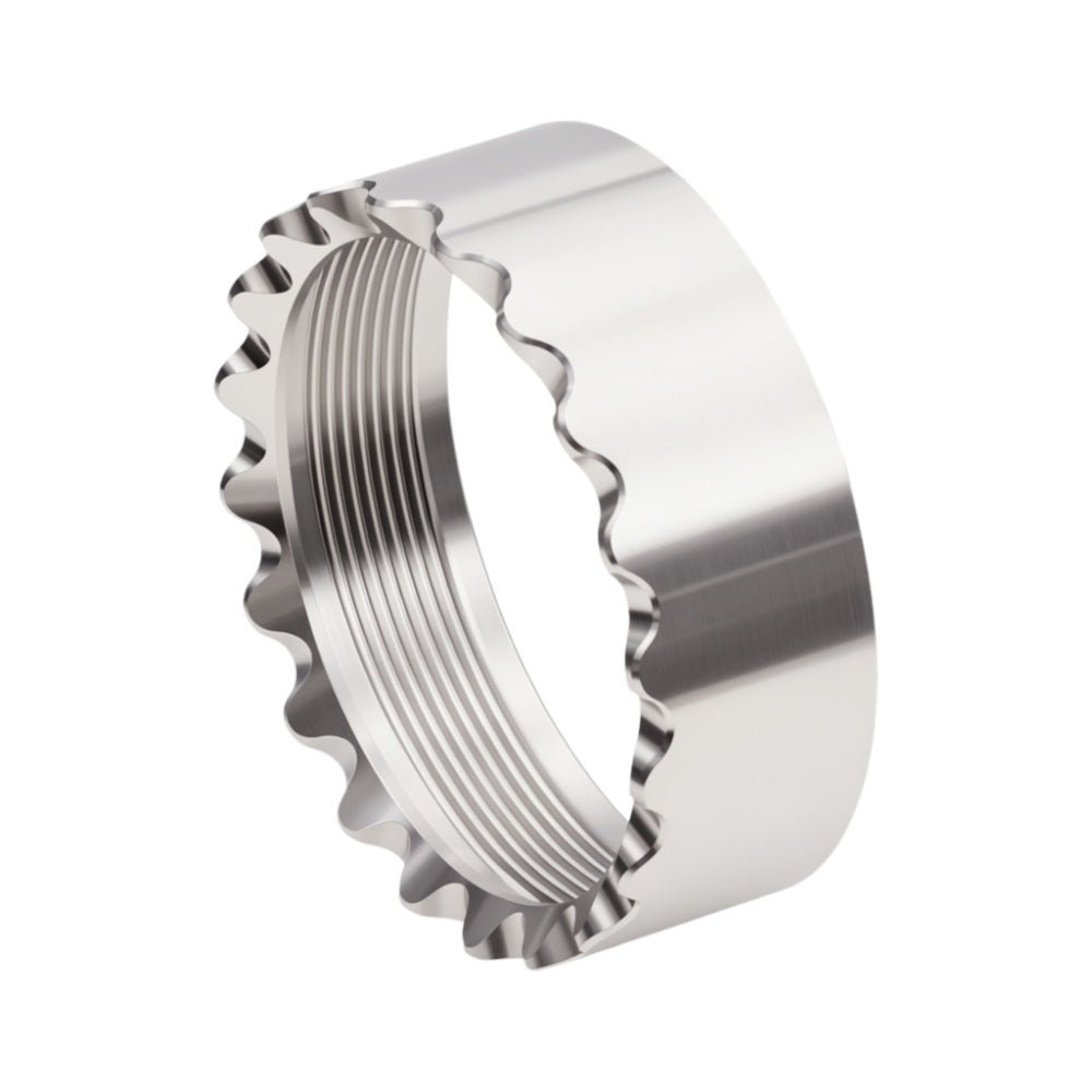 Silver stainless Steel bezel for C8 C8  M21A, sawtooth shape