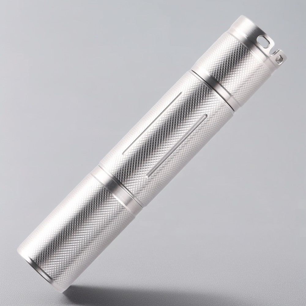 Convoy S6 glossy stainless steel 18650 flashlight