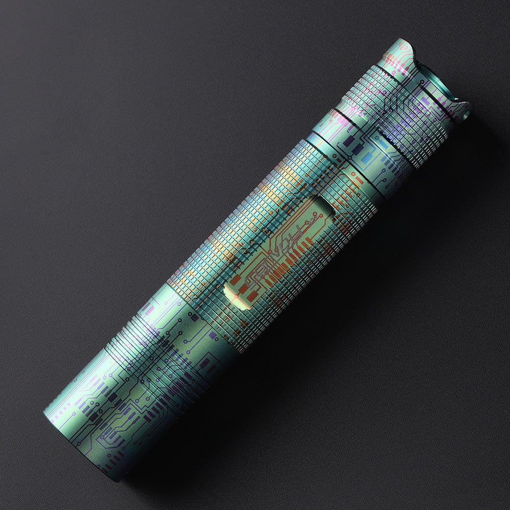 Convoy S2  Circuit board pattern titanium alloy 18650 flashlight