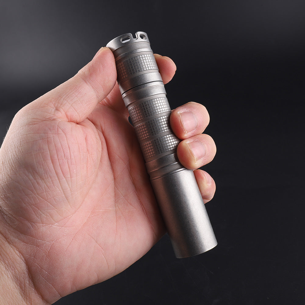 Convoy S7 stonewash stainless steel 18650 flashlight