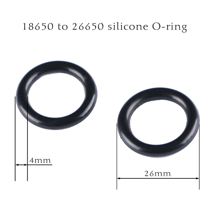 18650 to 26650 silicone o-ring