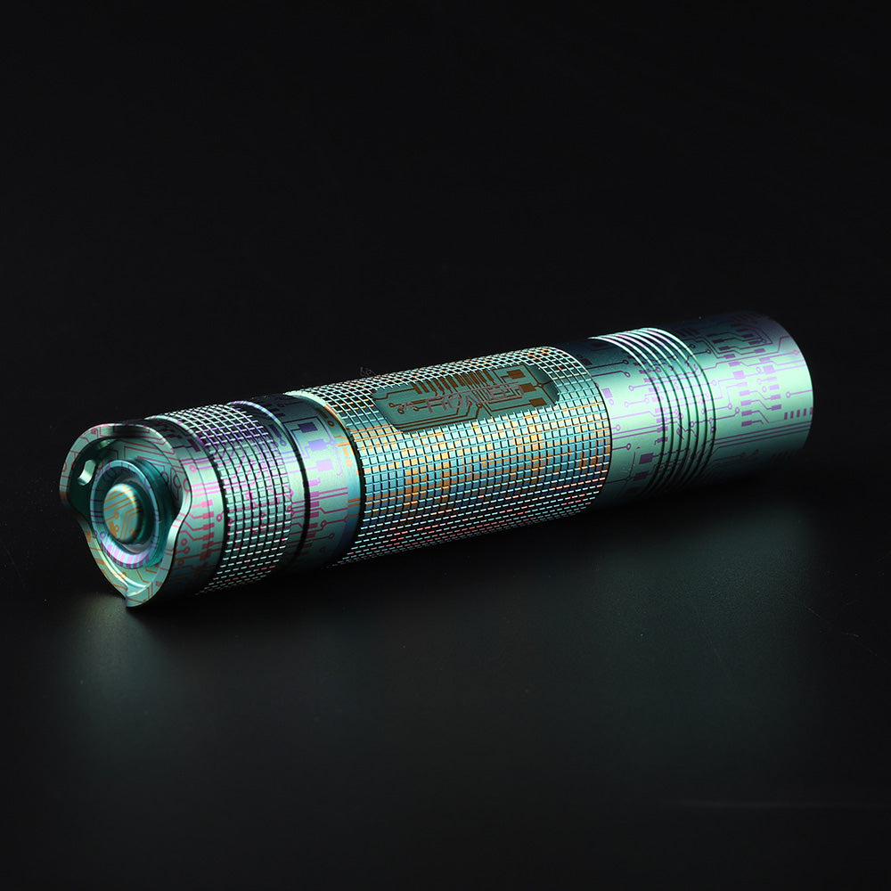 Convoy S2  Circuit board pattern titanium alloy 18650 flashlight