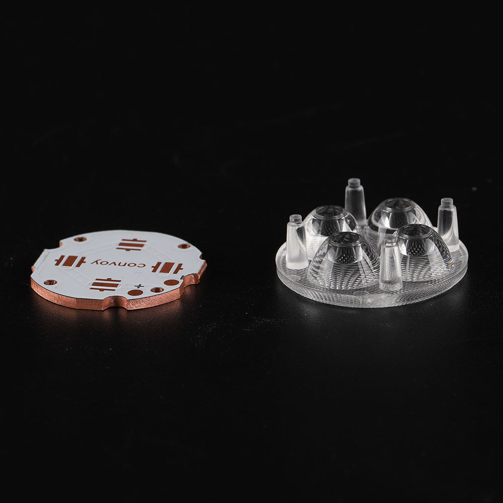 Triple Quad copper DTP MCPCB and TIR lens