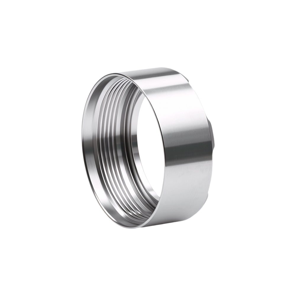 Silver stainless steel bezel, suitable for T8 S14 flashlight