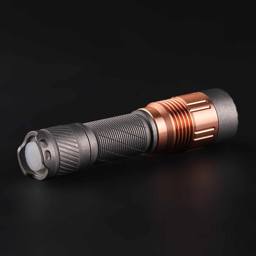 Convoy T6 copper head stonewash Ti AA 14500 flashlight
