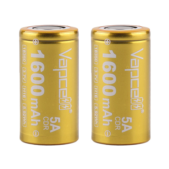 (2 pieces/pack) Vapcell H16 18350 lithium batery , 1600mAh