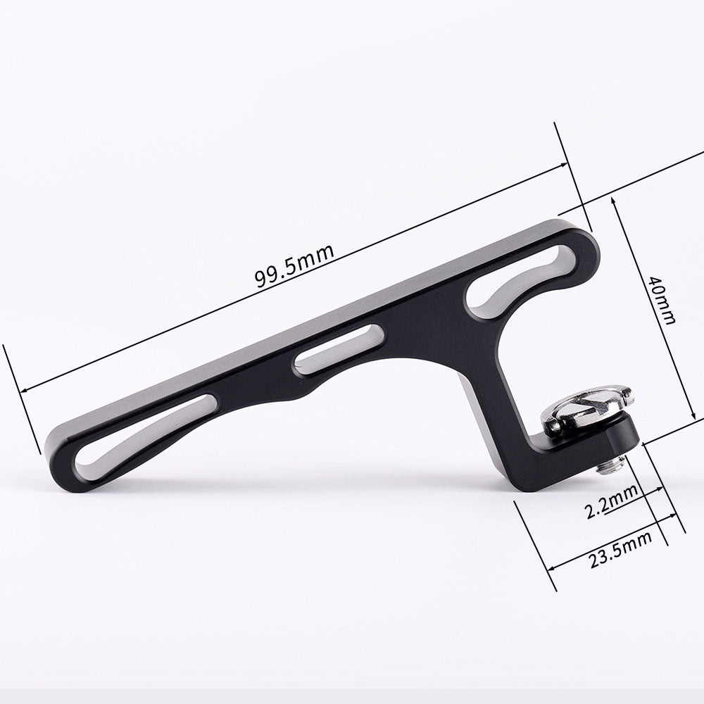 Aluminum alloy flashlight handle with 1/4 UNC screw
